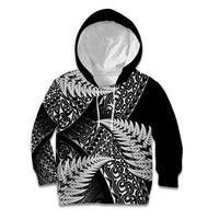 New Zealand Rugby Pacific Personalised Kid Hoodie All Black Maori Pasifika Fern Pattern