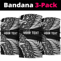 New Zealand Rugby Pacific Personalised Neck Gaiter All Black Maori Pasifika Fern Pattern - Polynesian Pride