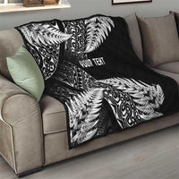 New Zealand Rugby Pacific Personalised Quilt All Black Maori Pasifika Fern Pattern