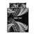 New Zealand Rugby Pacific Personalised Quilt Bed Set All Black Maori Pasifika Fern Pattern