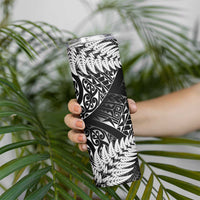 New Zealand Rugby Pacific Personalised Skinny Tumbler All Black Maori Pasifika Fern Pattern