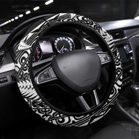 New Zealand Rugby Pacific Steering Wheel Cover All Black Maori Pasifika Fern Pattern