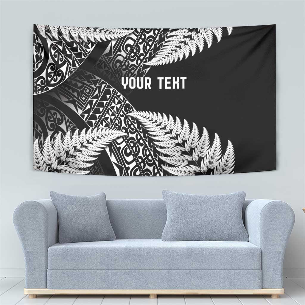 New Zealand Rugby Pacific Personalised Tapestry All Black Maori Pasifika Fern Pattern