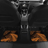 New Zealand Rugby Pacific Personalised Car Mats All Gold Maori Pasifika Fern Pattern