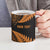 New Zealand Rugby Pacific Personalised Ceramic Mug All Gold Maori Pasifika Fern Pattern - Polynesian Pride