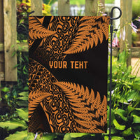 New Zealand Rugby Pacific Personalised Garden Flag All Gold Maori Pasifika Fern Pattern