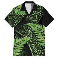 New Zealand Rugby Pacific Personalised Hawaiian Shirt All Lime Maori Pasifika Fern Pattern