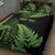 New Zealand Rugby Pacific Personalised Quilt Bed Set All Lime Maori Pasifika Fern Pattern