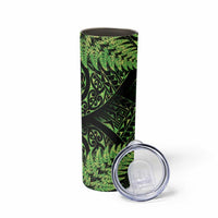 New Zealand Rugby Pacific Personalised Skinny Tumbler All Lime Maori Pasifika Fern Pattern