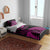 New Zealand Rugby Pacific Personalised Bedding Set All Pink Maori Pasifika Fern Pattern