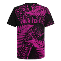 New Zealand Rugby Pacific Personalised Rugby Jersey All Pink Maori Pasifika Fern Pattern