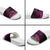 New Zealand Rugby Pacific Personalised Slide Sandals All Pink Maori Pasifika Fern Pattern - Polynesian Pride
