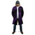 New Zealand Rugby Pacific Personalised Cloak All Purple Maori Pasifika Fern Pattern - Polynesian Pride