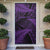 New Zealand Rugby Pacific Personalised Door Cover All Purple Maori Pasifika Fern Pattern - Polynesian Pride