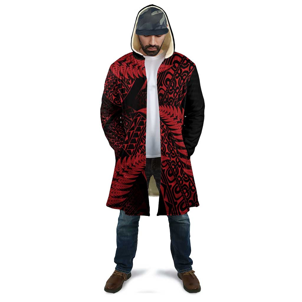 New Zealand Rugby Pacific Personalised Cloak All Red Maori Pasifika Fern Pattern - Polynesian Pride