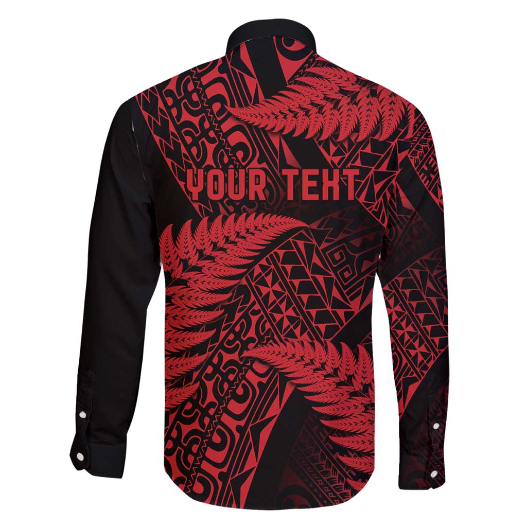 New Zealand Rugby Pacific Personalised Family Matching Puletasi and Hawaiian Shirt All Red Maori Pasifika Fern Pattern