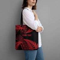 New Zealand Rugby Pacific Personalised Tote Bag All Red Maori Pasifika Fern Pattern - Polynesian Pride