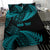 New Zealand Rugby Pacific Personalised Bedding Set All Turquoise Maori Pasifika Fern Pattern