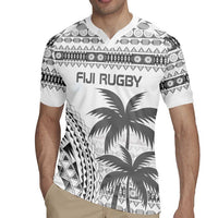 Custom Fiji Rugby Rugby Jersey Polynesian Fijian Masi Palm Tree