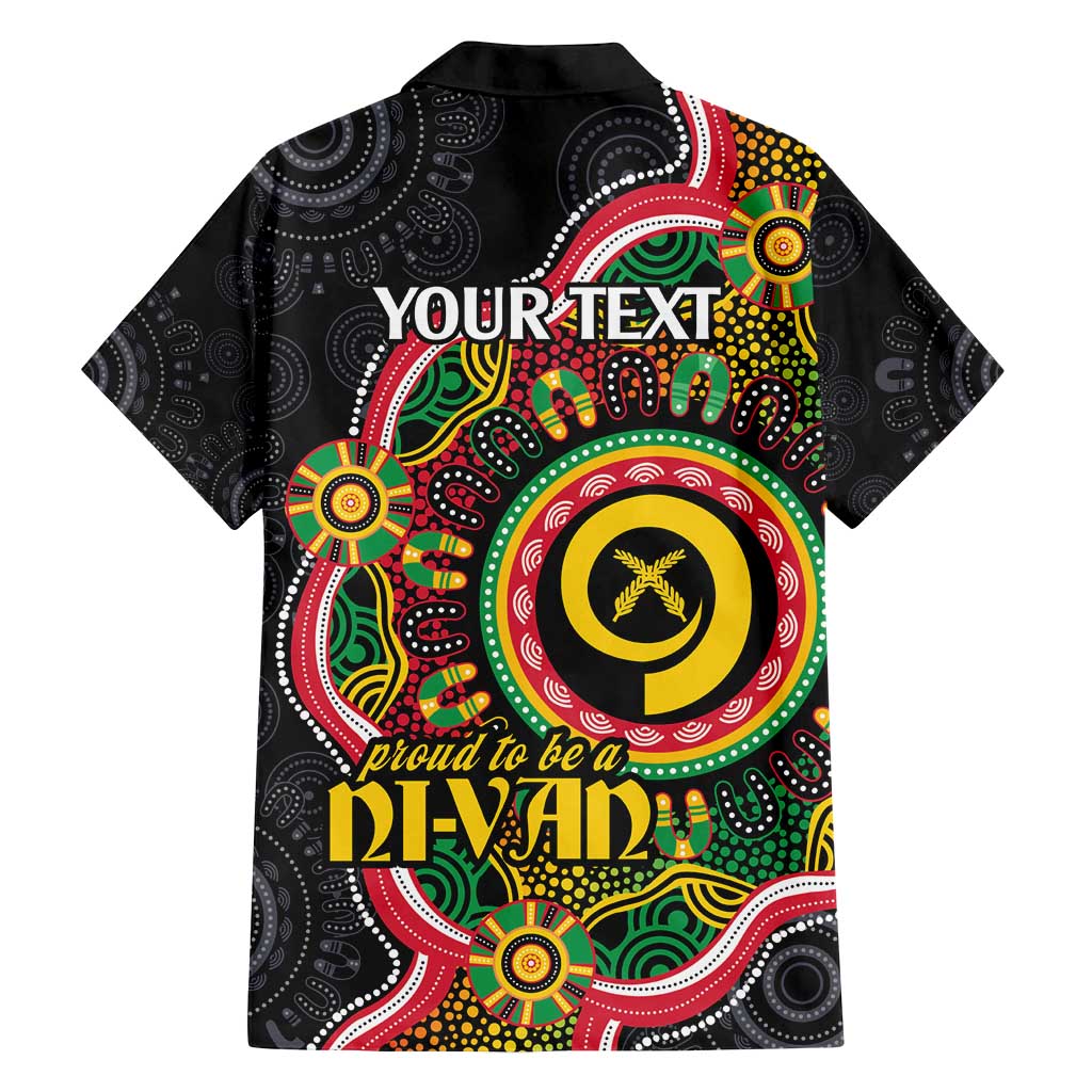 Vanuatu Personalised Family Matching Puletasi and Hawaiian Shirt Aboriginal Dot Paitnting LT9 - Polynesian Pride