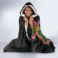 Vanuatu Personalised Hooded Blanket Aboriginal Dot Paitnting LT9 - Polynesian Pride