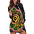 Vanuatu Personalised Hoodie Dress Aboriginal Dot Paitnting - Polynesian Pride