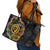 Vanuatu Personalised Leather Tote Bag Aboriginal Dot Paitnting - Polynesian Pride