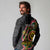 Vanuatu Personalised Long Sleeve Polo Shirt Aboriginal Dot Paitnting - Polynesian Pride