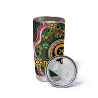Vanuatu Personalised Tumbler Cup Aboriginal Dot Paitnting - Polynesian Pride