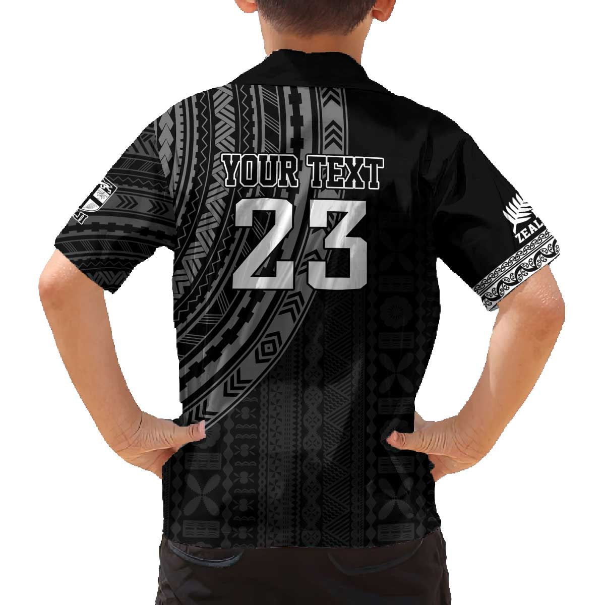 Custom Fiji New Zealand Rugby Family Matching Puletasi and Hawaiian Shirt Make History Together