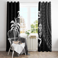 Custom Fiji New Zealand Rugby Window Curtain Make History Together