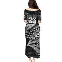 Custom Fiji New Zealand Rugby Family Matching Puletasi and Hawaiian Shirt Cibi Dance with Black Fern