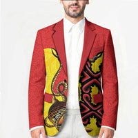Personalised Papua New Guinea Oro Necklace Blazer Gold Melanesia Traditional Pattern
