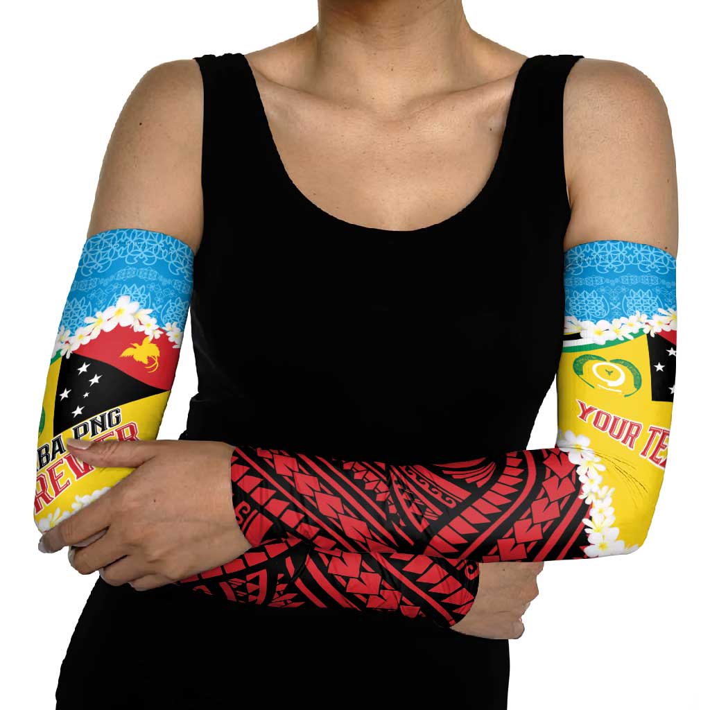 Personalised Torba PNG Forever Arm Sleeves Polynesian Sand Art - Polynesian Pride