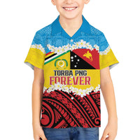 Personalised Torba PNG Forever Family Matching Off Shoulder Short Dress and Hawaiian Shirt Polynesian Sand Art - Polynesian Pride