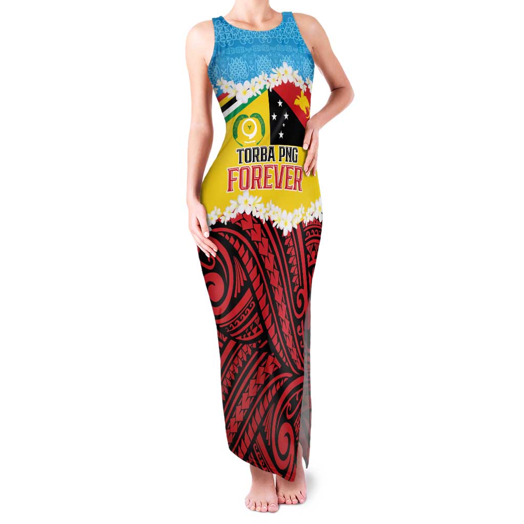 Personalised Torba PNG Forever Family Matching Tank Maxi Dress and Hawaiian Shirt Polynesian Sand Art - Polynesian Pride