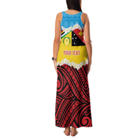 Personalised Torba PNG Forever Family Matching Tank Maxi Dress and Hawaiian Shirt Polynesian Sand Art - Polynesian Pride