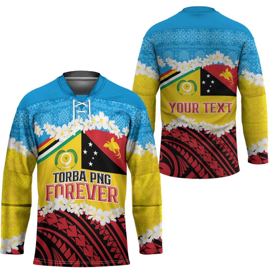 Personalised Torba PNG Forever Hockey Jersey Polynesian Sand Art - Polynesian Pride