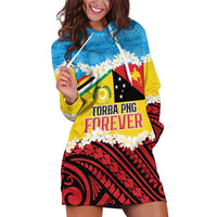 Personalised Torba PNG Forever Hoodie Dress Polynesian Sand Art - Polynesian Pride