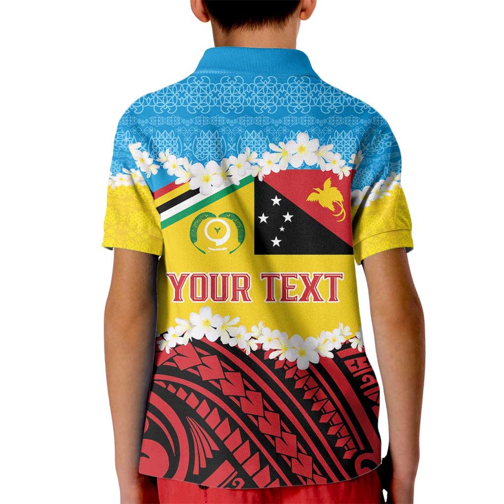 Personalised Torba PNG Forever Kid Polo Shirt Polynesian Sand Art - Polynesian Pride