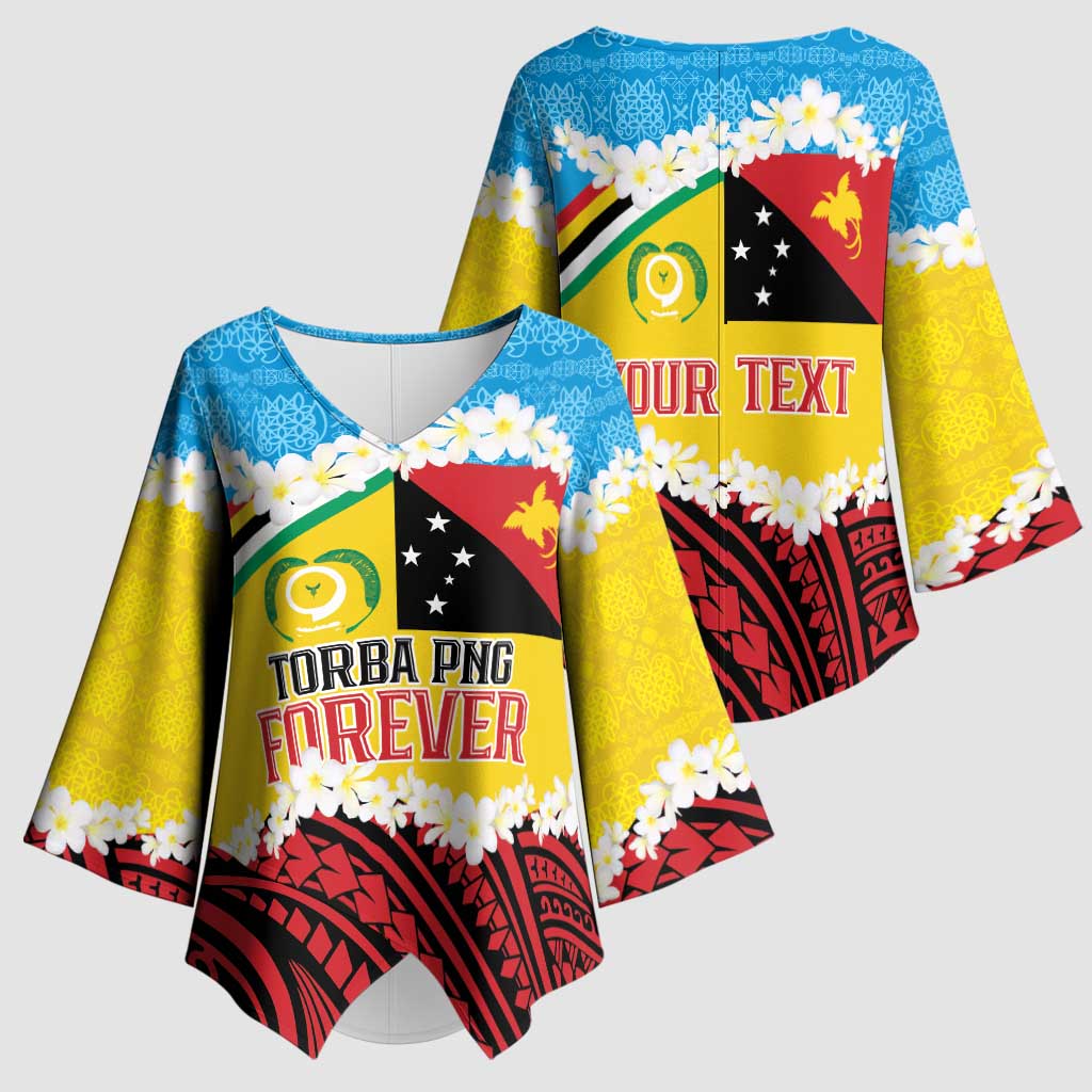 Personalised Torba PNG Forever Kimono Sleeve Blouse Polynesian Sand Art - Polynesian Pride