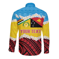 Personalised Torba PNG Forever Long Sleeve Button Shirt Polynesian Sand Art - Polynesian Pride