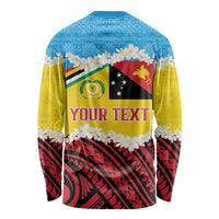 Personalised Torba PNG Forever Long Sleeve Shirt Polynesian Sand Art - Polynesian Pride