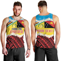 Personalised Torba PNG Forever Men Tank Top Polynesian Sand Art - Polynesian Pride
