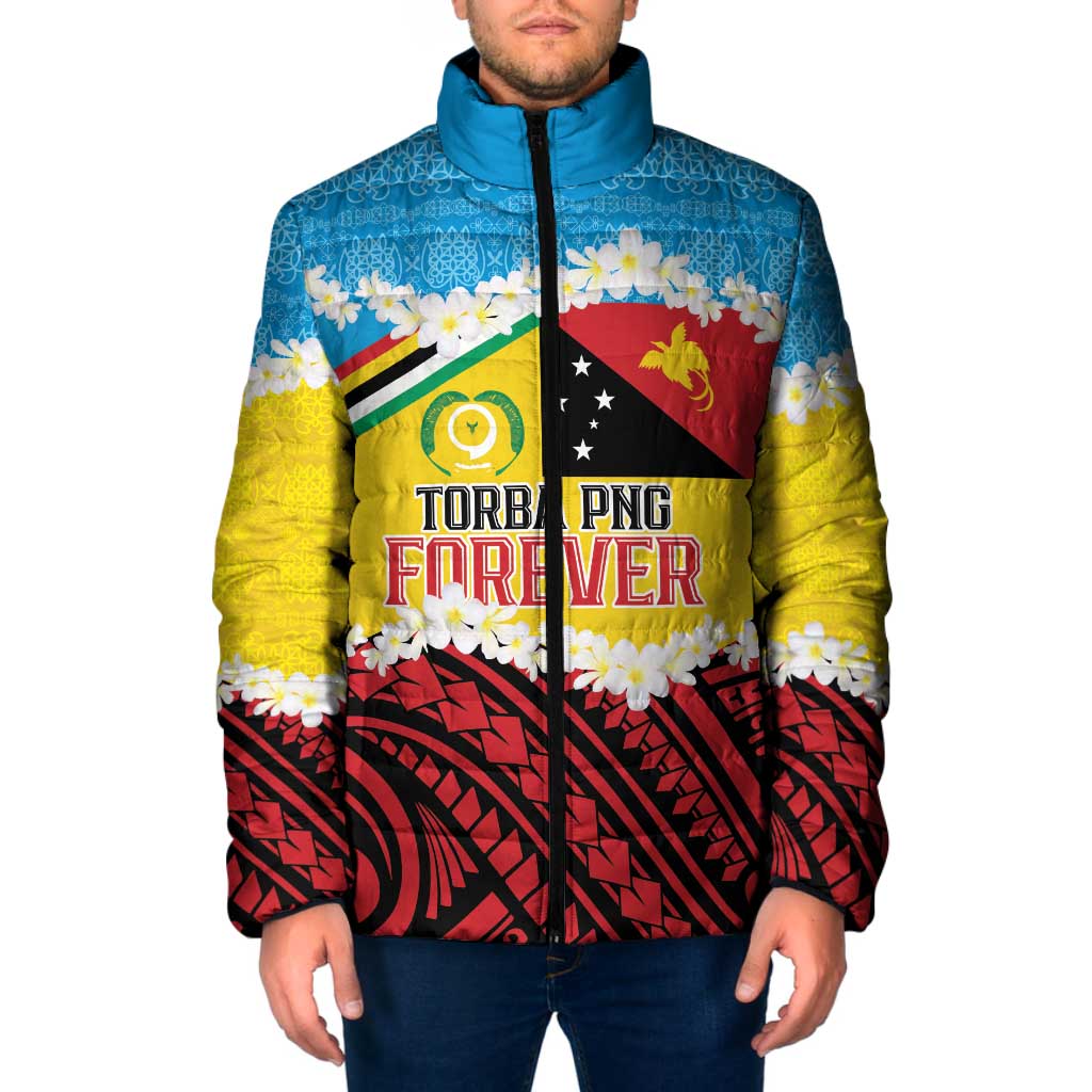 Personalised Torba PNG Forever Padded Jacket Polynesian Sand Art - Polynesian Pride