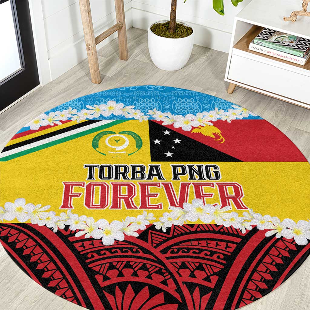 Torba PNG Forever Round Carpet Polynesian Sand Art - Polynesian Pride
