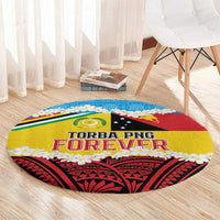 Torba PNG Forever Round Carpet Polynesian Sand Art - Polynesian Pride