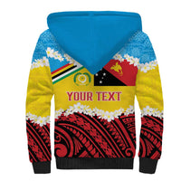 Personalised Torba PNG Forever Sherpa Hoodie Polynesian Sand Art - Polynesian Pride