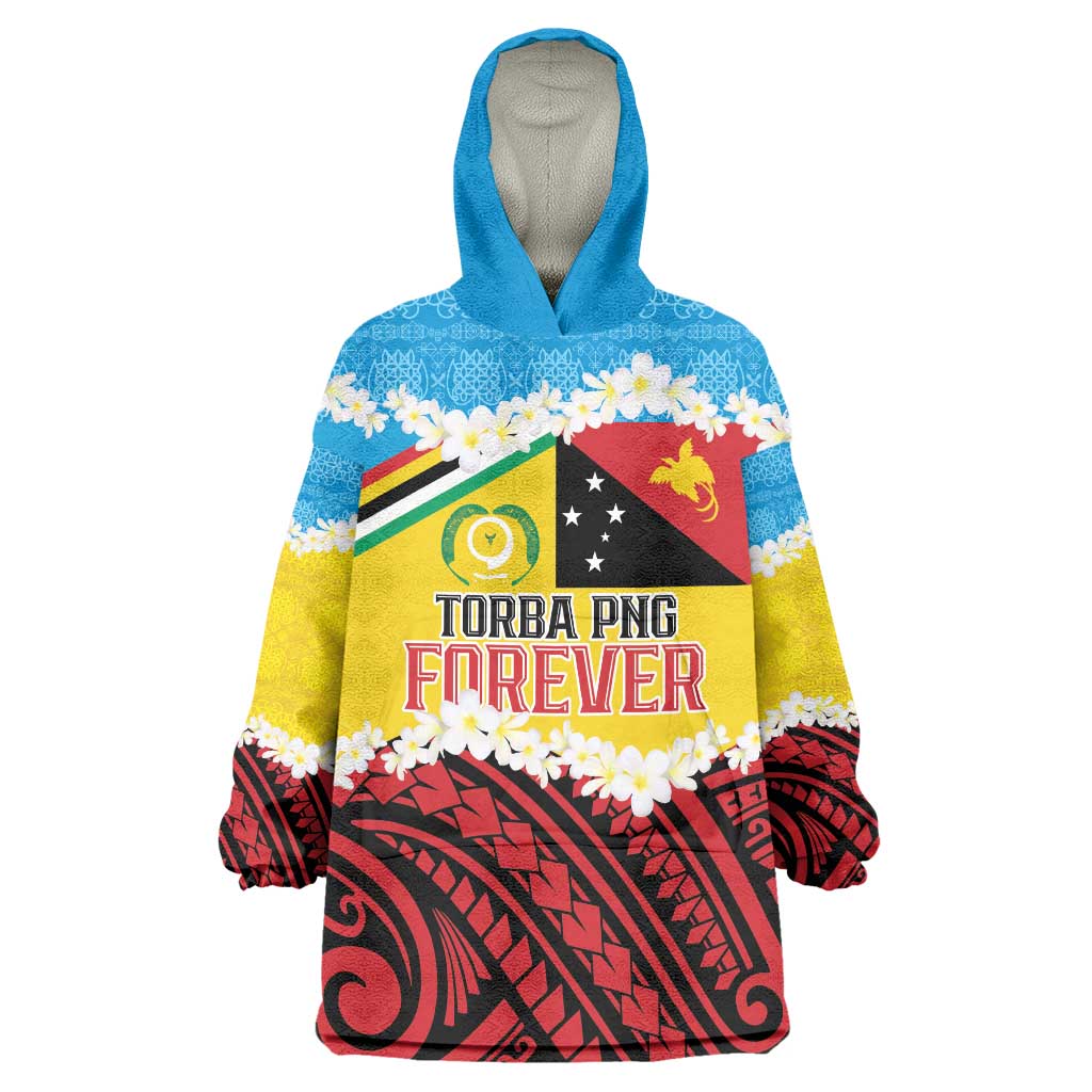 Personalised Torba PNG Forever Wearable Blanket Hoodie Polynesian Sand Art - Polynesian Pride
