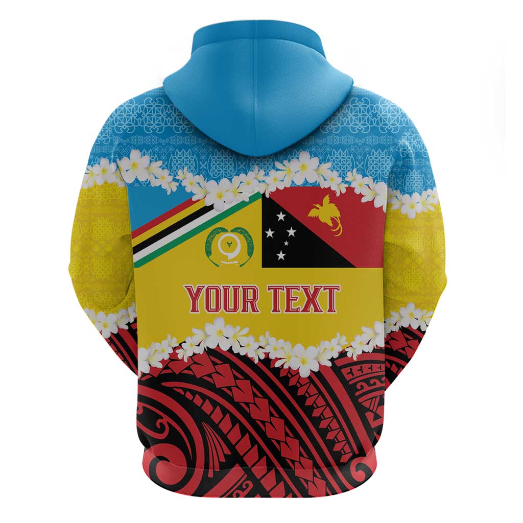 Personalised Torba PNG Forever Zip Hoodie Polynesian Sand Art - Polynesian Pride